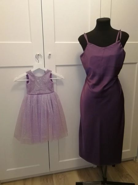 Фэмилилук - платье-комбинация и платье для девочки