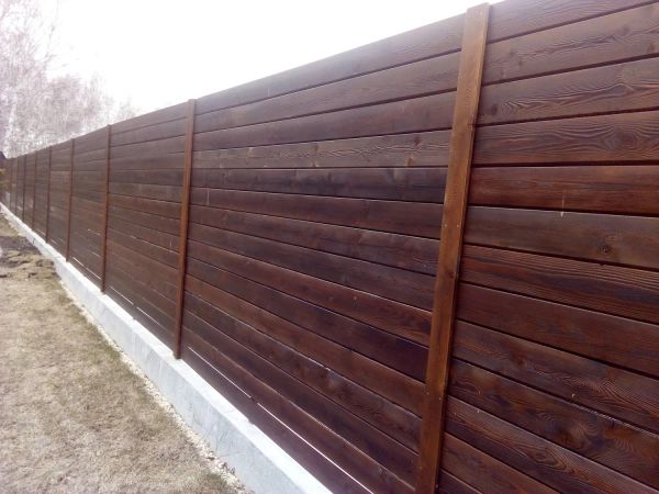 Забор деревянные 