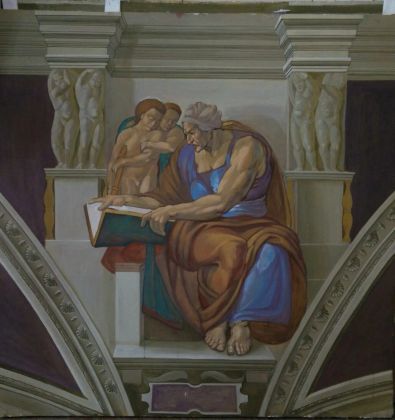 Копия микеланджело,живопись,левкас 1500см*1500см