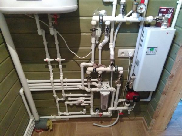 монтаж системы отопления, водоснабжения