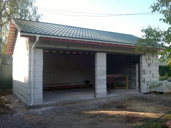 Строительство гаража из газобетона
