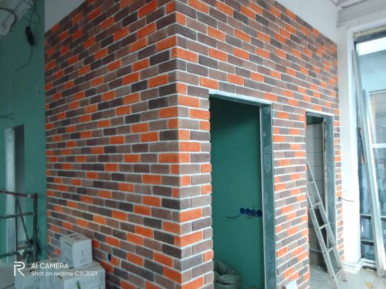 Монтаж кирпича