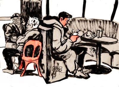 скетчи тушью