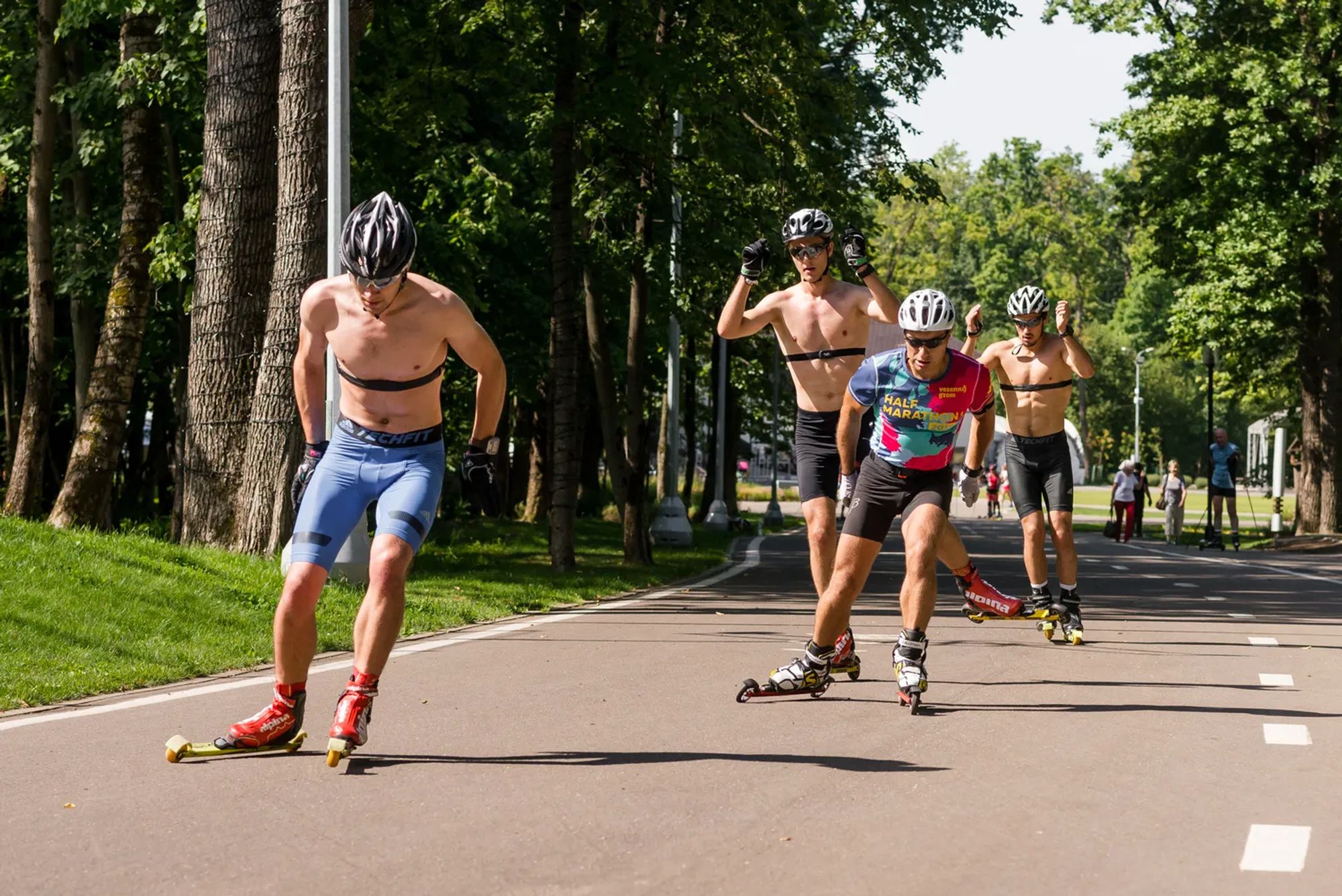 Летние тренировки лыжников