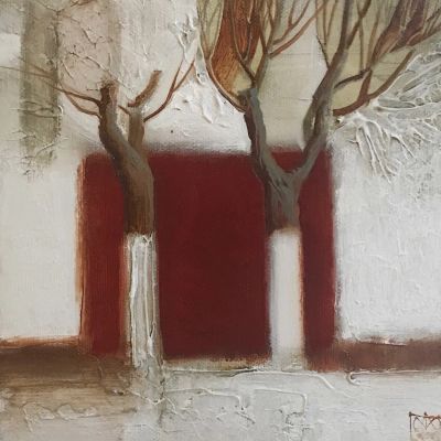 "Красная стена" х,м 20х20