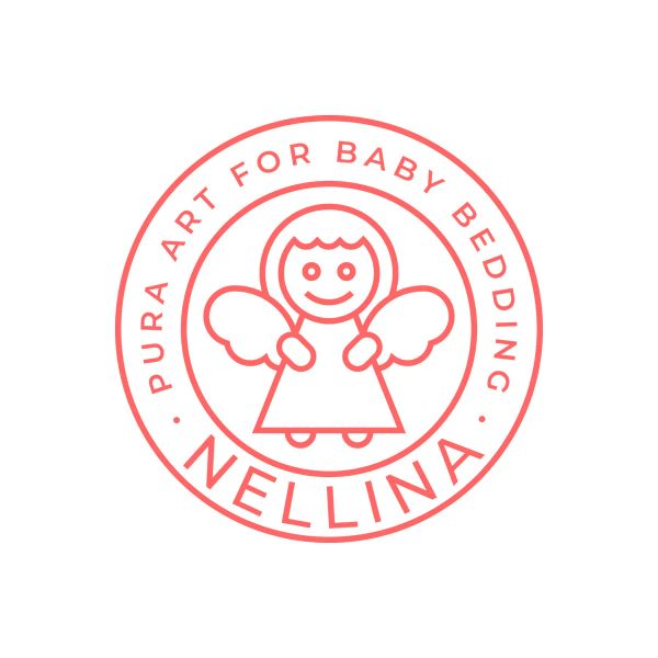 Логотип для бренда детского постельного белья Nellina. Это современная версия традиционного льняного постельного белья, которая на протяжении многих лет является символом, залогом будущего здоровья ребенка, его оберегом.