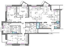 Проект квартиры - функциональная планировка, план расстановки мебели 