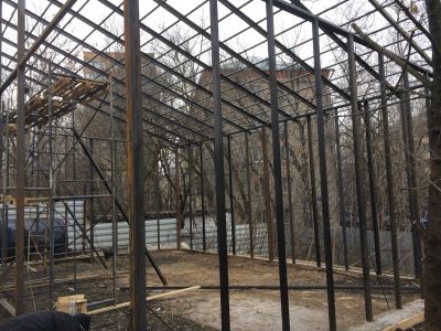 Металллконструкция из проф. трубы и швеллеров ДxШxВ    10000 мм х 7000 мм х 6000 мм