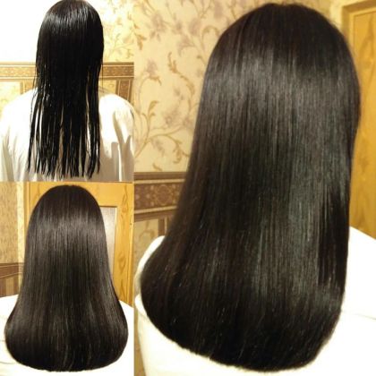 Круглая форма на длинные волосы