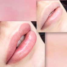 Перманентный макияж губ. Сразу после процедуры и фото ДО