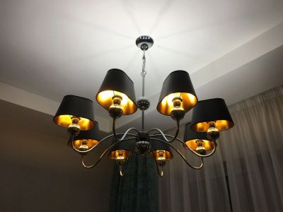 Установка красивой люстры