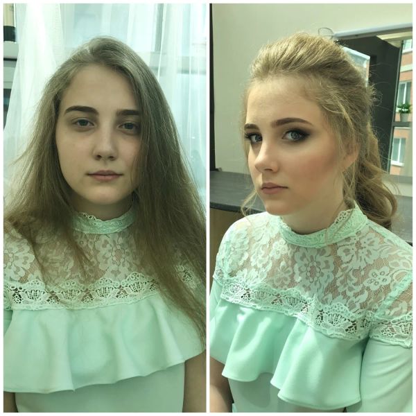 Прическа и макияж на выпускной 