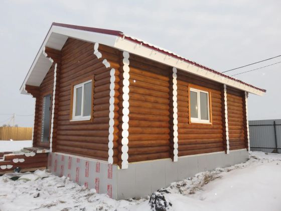 Сборка домов и бань из ОЦБ, полная отделка дома 2016 год, Челябинская область
