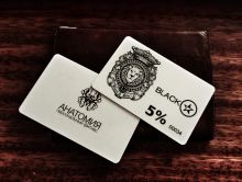 Разработка дизайна визиток и дисконтных карт.