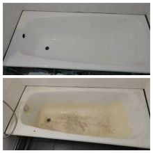 Реставрация ванн, замена старого слива 