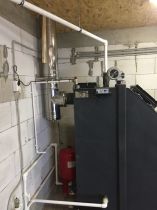 Монтаж котла «Неделька КО-90» для системы отопления частного дома площадью 250 кв.м