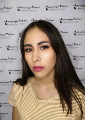 Азиатский макияж, карандашная техника построения глаза