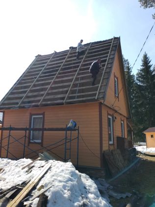 Замена кровли на металлочерепица