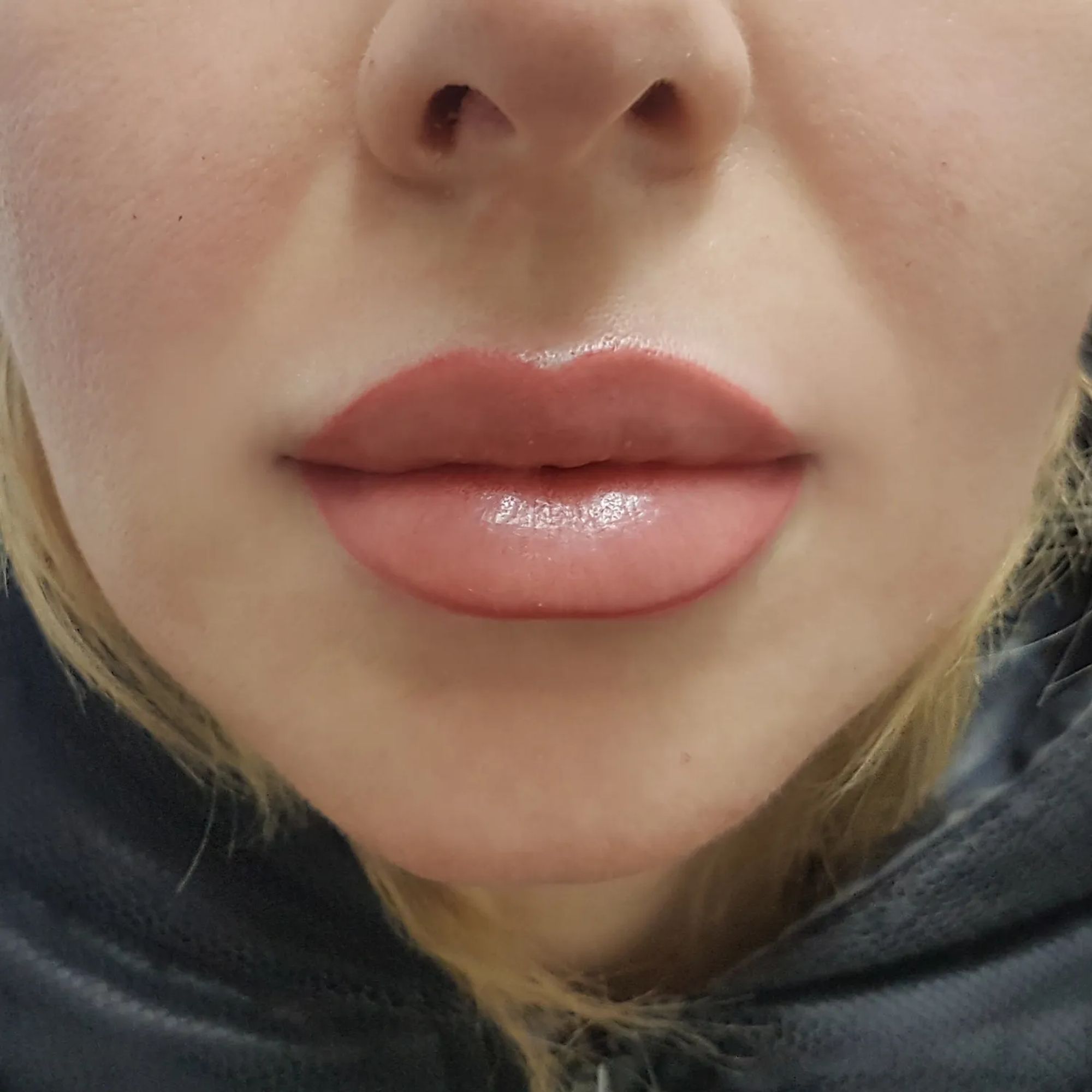 Татуаж губ с растушевкой натуральный цвет фото