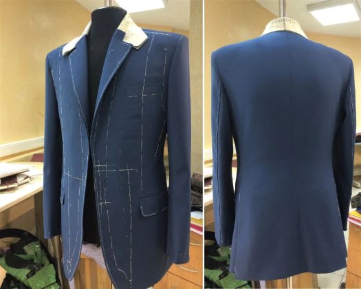процесс пошива мужского пиджака (bespoke)
