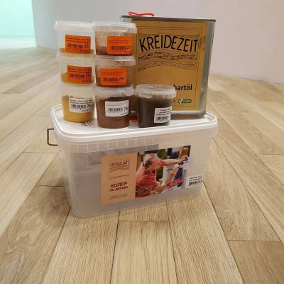 Материалы для тонирования пола немецкого производителя Kreidezeit