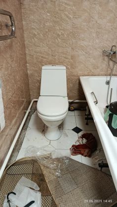 Установка унитаза 