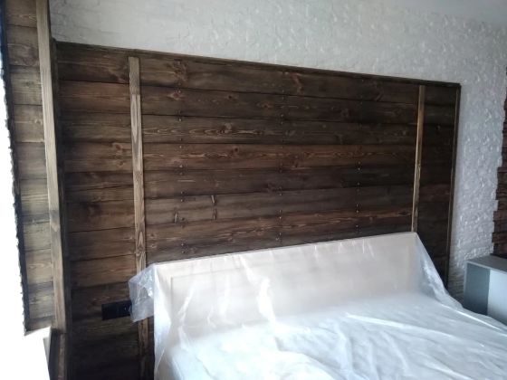 изготовление деревянного изголовия кровати