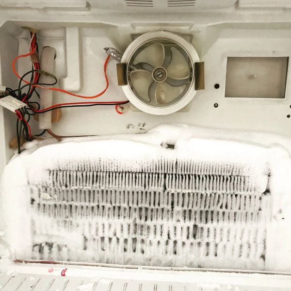 ремонт холодильника DAEWOO последствие сгоревшего тэна 
