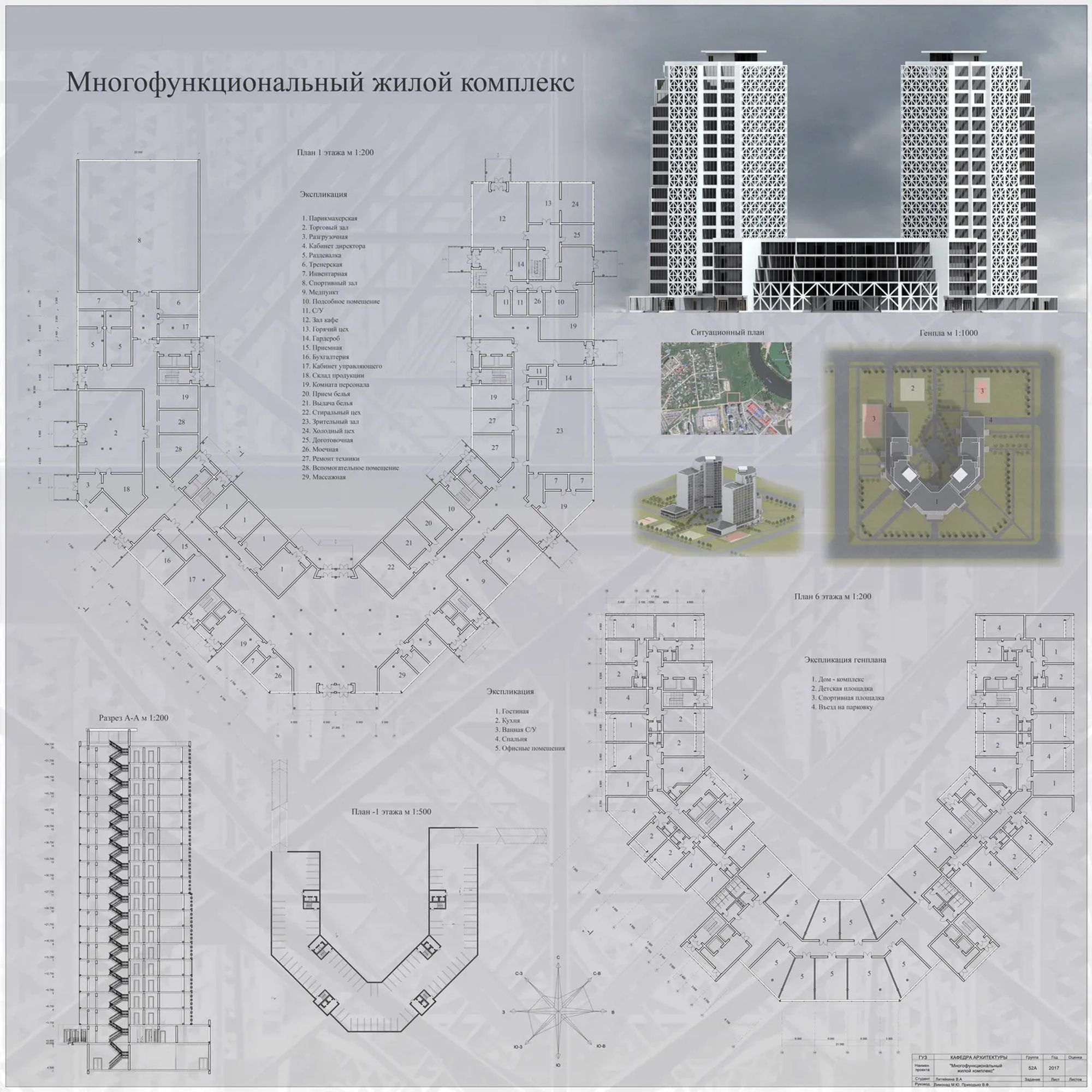 Многофункциональный жилой комплекс проект