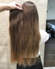 Наращивание волос на трессах - салон