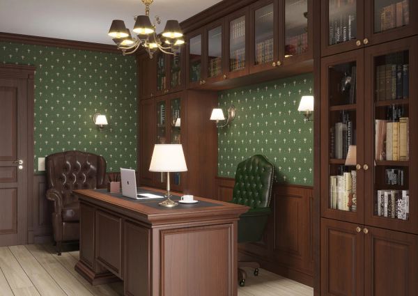Дизайн кабинета в классическом стиле