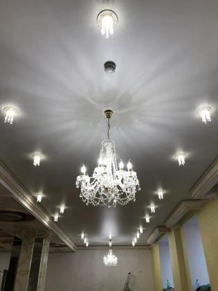Установка светильников 