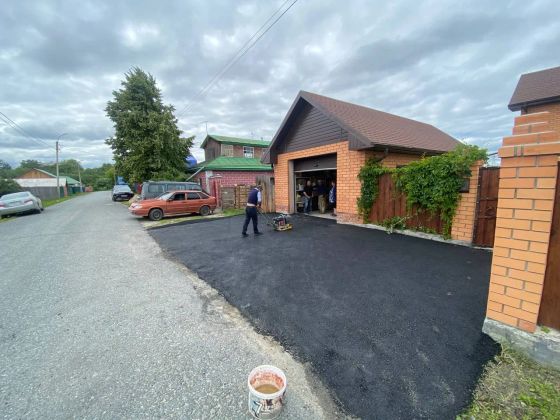 Устройство асфальтобетонного покрытия в г.Тюмень п.Матмасы