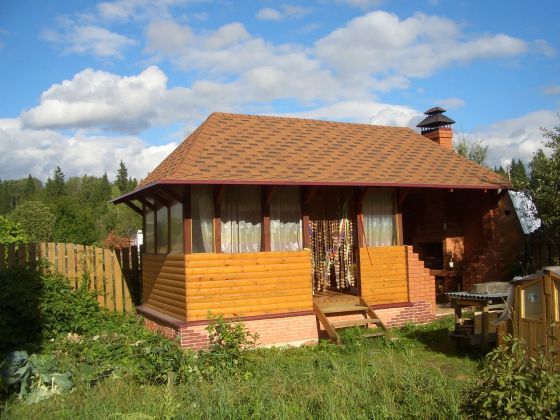 Беседка с мангалом из кирпича Наро-Фоминский район, с.Семенково