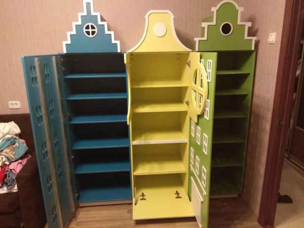 шкафы - голландские домики для детской. мебель для детской