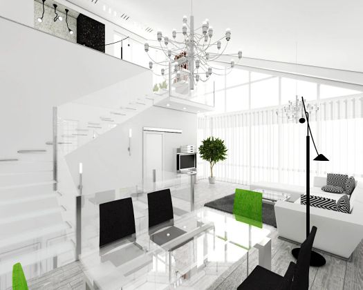 Проект интерьера дома в стиле минимализм