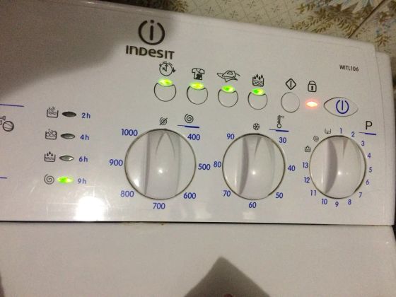 Неисправность стиральной машины Indesit, неисправность модуля управления