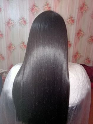 Кератин фото после, накопительный эффект клиентка делает 3 раз.