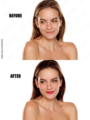 Ретушь, добавление макияжа, устранение водяных знаков