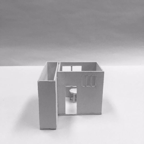 Архитектурный макет, пивной картон