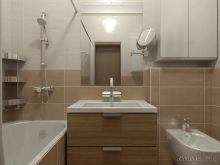 Дизайн ванной комнаты, Москва, 2017