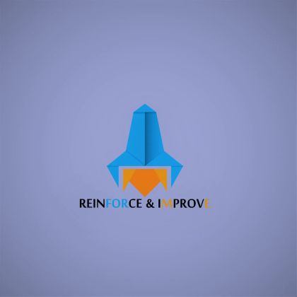 Логотип для коворкинг центра "rainforce & improve"
