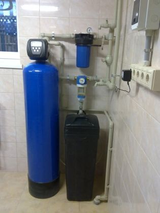 Монтаж установки умягчителя воды