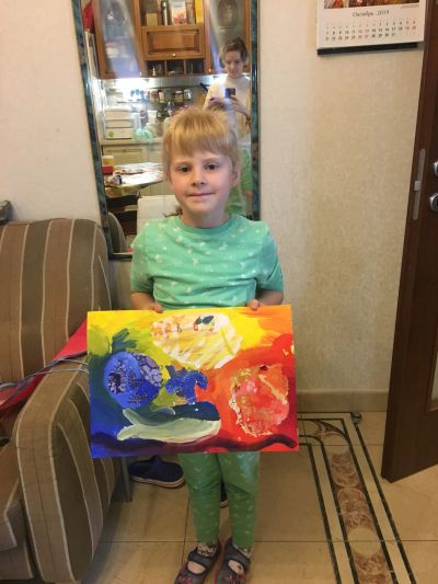 Живопись- задание на три основных цвета