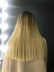 Полировка волос по всей длине + стрижка