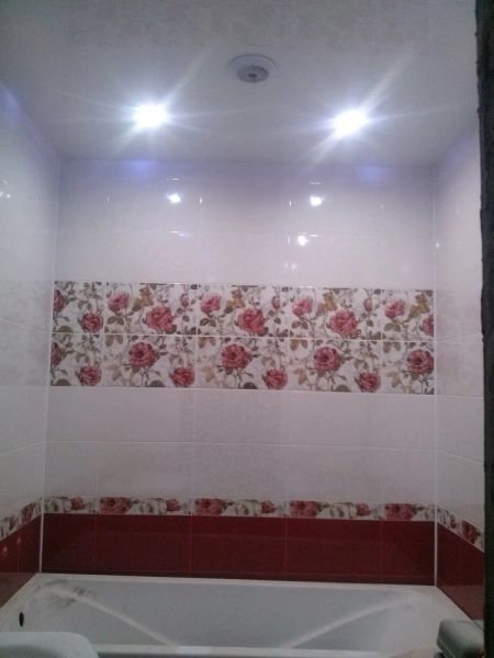 Ремонт ванной комнате, керамическая плитка. 