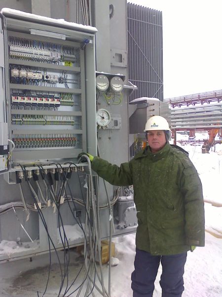 Крайний север, Усинск. Монтаж трансформатора 110х10 кВ для нефтяной промышленности