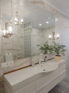 дизайн ванной комнаты загородного дома 307 м2