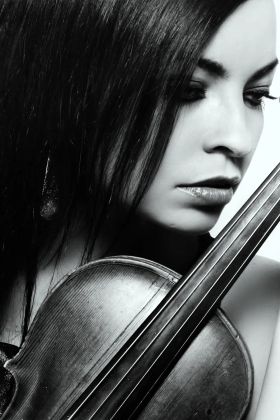 портрет для скрипачки