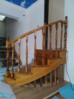 Изготовление сложных элементов лестницы
